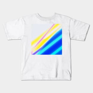 red blue abstract texture design Kids T-Shirt